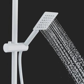 Душевая стойка с термостатом Shevanik S3096C белый